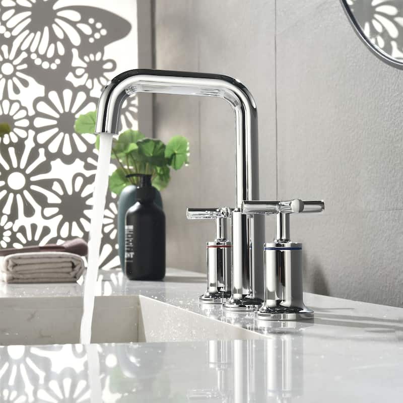 Widespread Bathroom Sink Faucet Double Handle Bathroom Sink Faucet