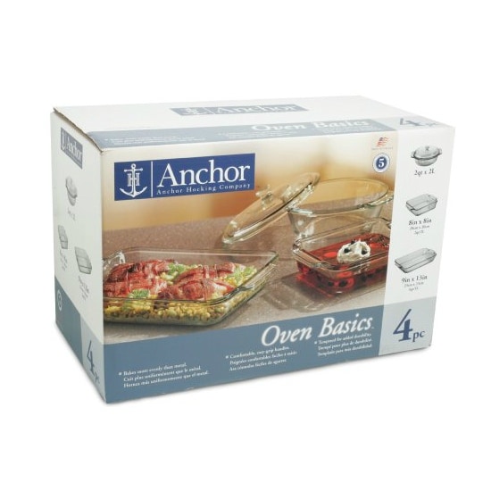 Anchor Hocking 82748OBL11 Oven Basics Baking Dish Set, Piece