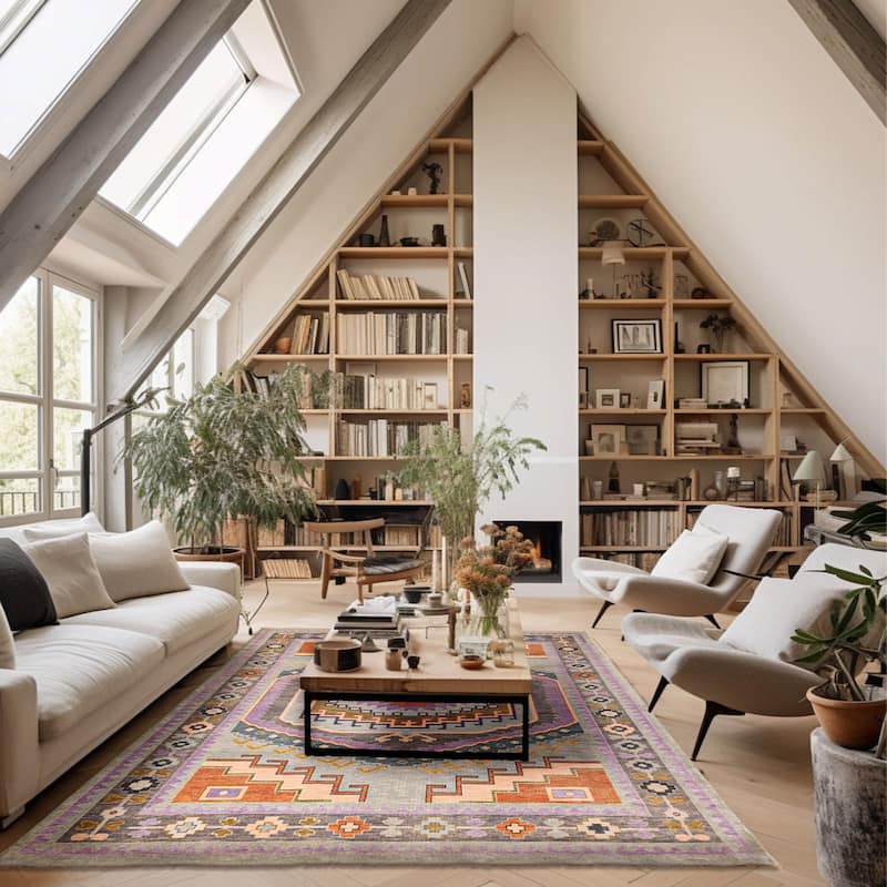 ECARPETGALLERY Hand-knotted Modern Oushak Light Grey Wool Rug - 8'10 x 11'11