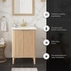 preview thumbnail 134 of 168, Gabi Bathroom Vanity with White Engineered Stone Top