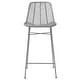 preview thumbnail 1 of 16, Rattan Bar Stool with Metal Frame Grey