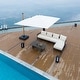 preview thumbnail 2 of 10, PURPLE LEAF Modern Aluminum Sectional Sofa with 7.87" Cushions for Yard Porch Deck Outdoor Conversation Sets