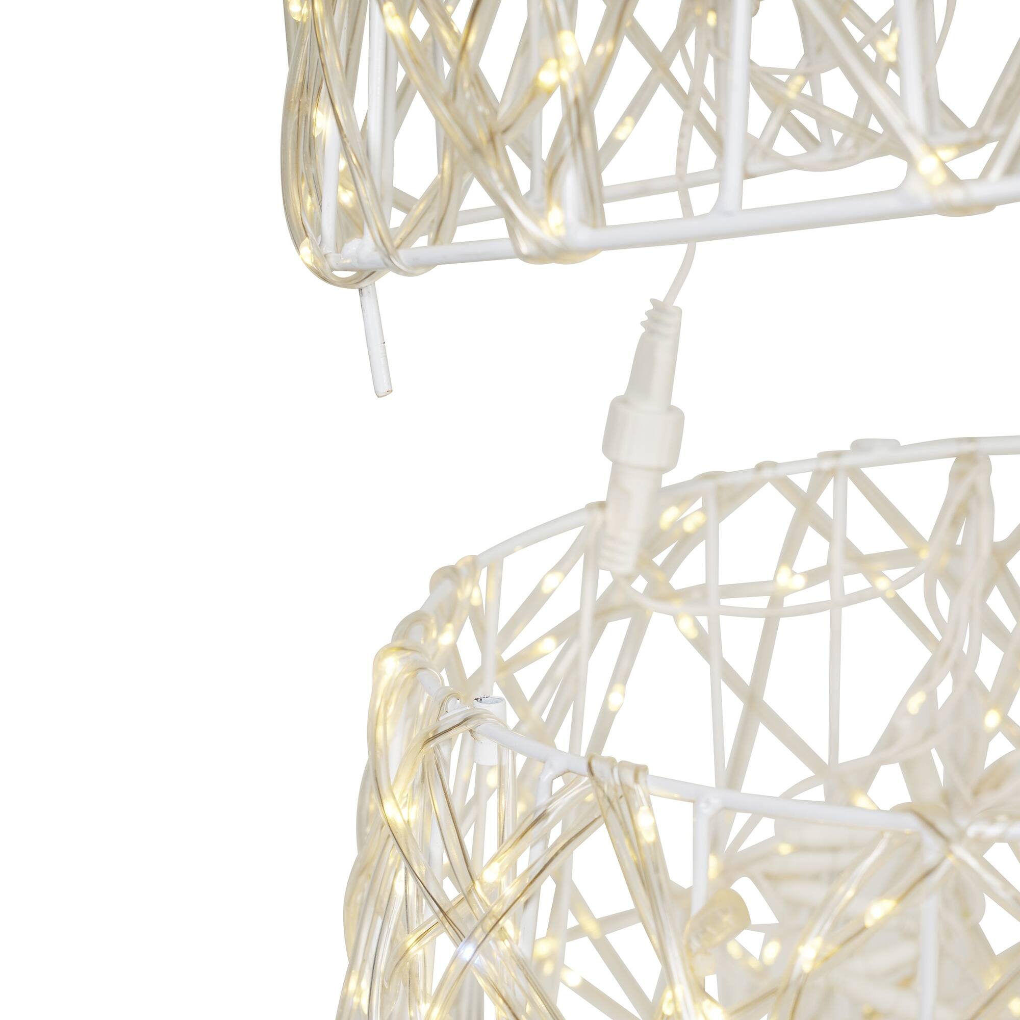 Twinkling 1450 LED Christmas Cone Tree with Warm White & Cold White