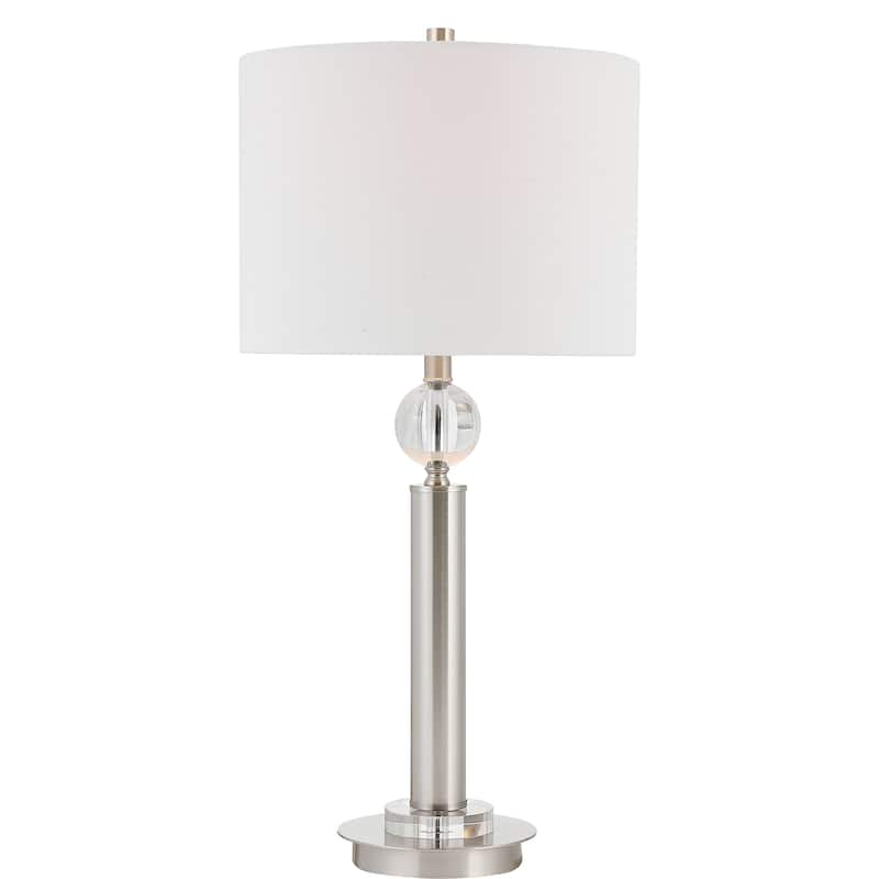 Brushed nickel 1-light Table Lamp