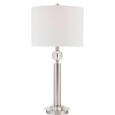 Brushed nickel 1-light Table Lamp