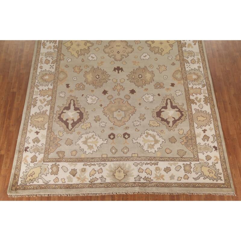 Oushak Oriental Area Rug Handmade Bedroom Wool Carpet - 9'1"x 11'11"