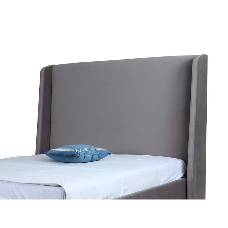 Manhattan Comfort Velvet Modern Parlay Full-Size Bed