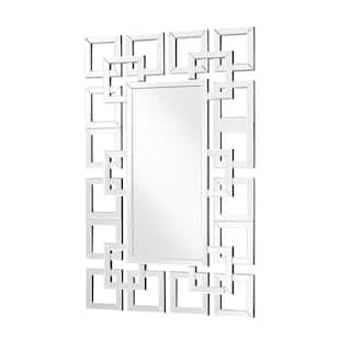Sparkle 47.5 in. Contemporary Rectangle Mirror in Clear