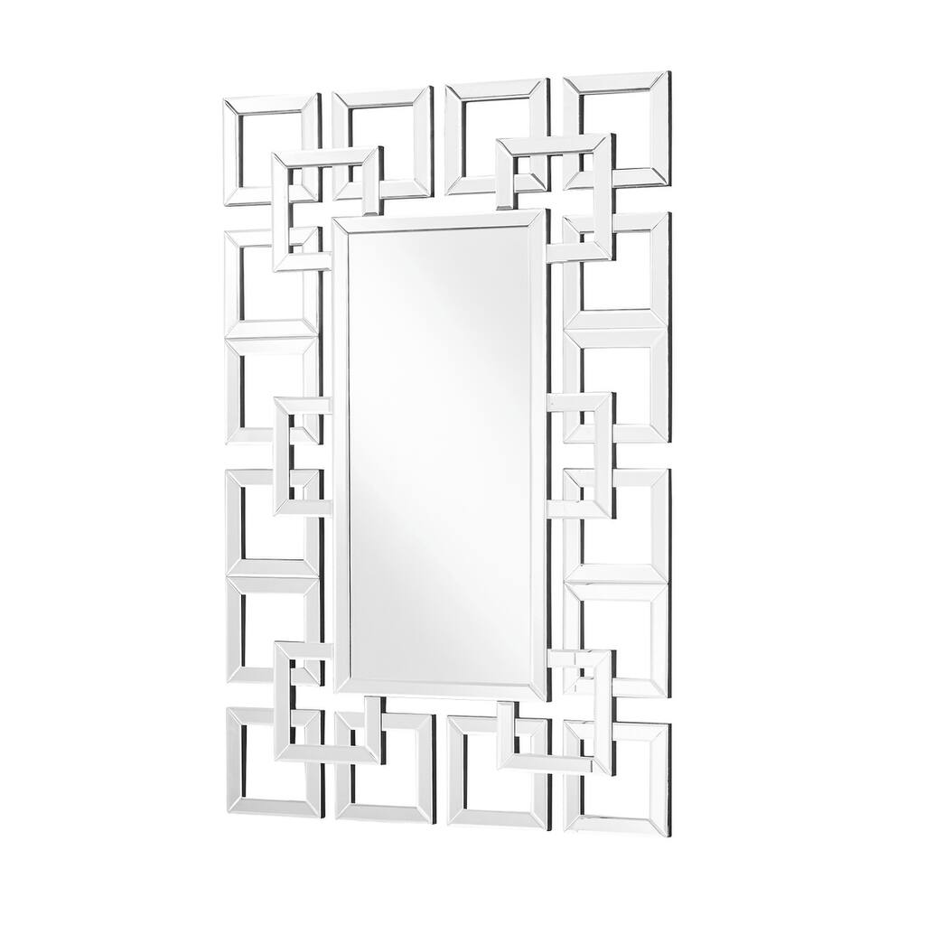 Sparkle 47.5 in. Contemporary Rectangle Mirror in Clear