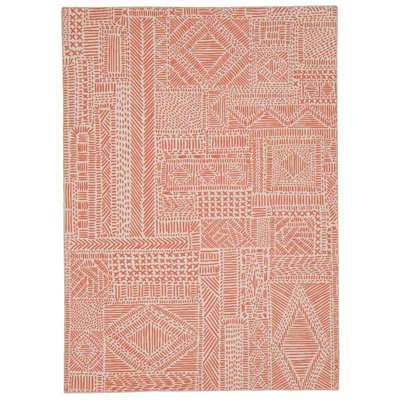 Cayden Machine Washable Geometic Area Rug
