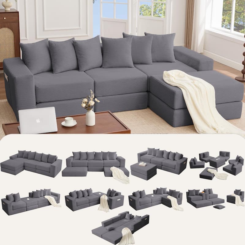 10-in-1 Convertible Sofa Sectional
