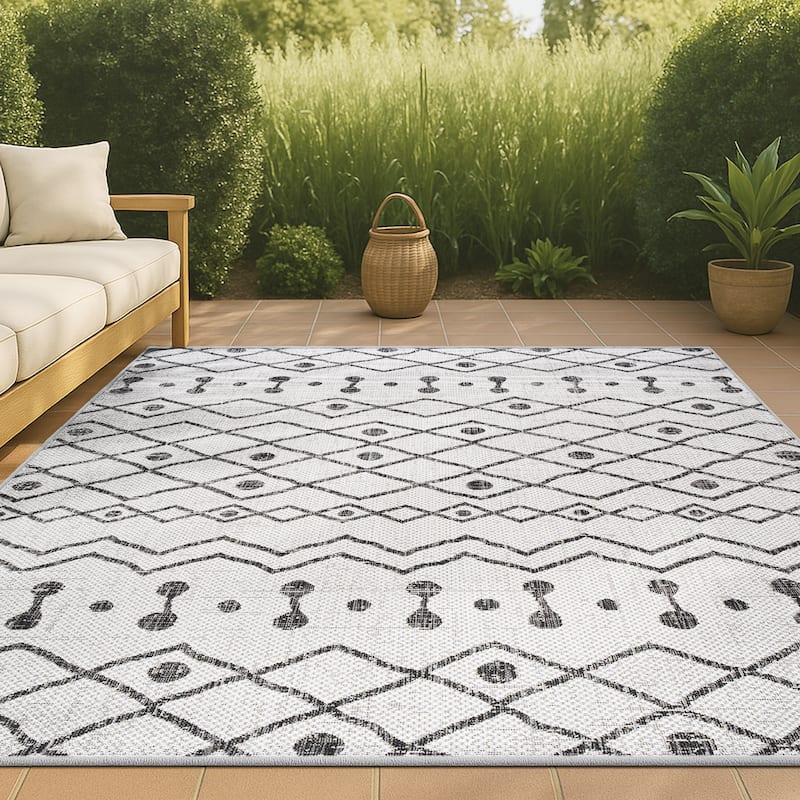 JONATHAN Y Tokay Tribal Bohemian Indoor/Outdoor Area Rug