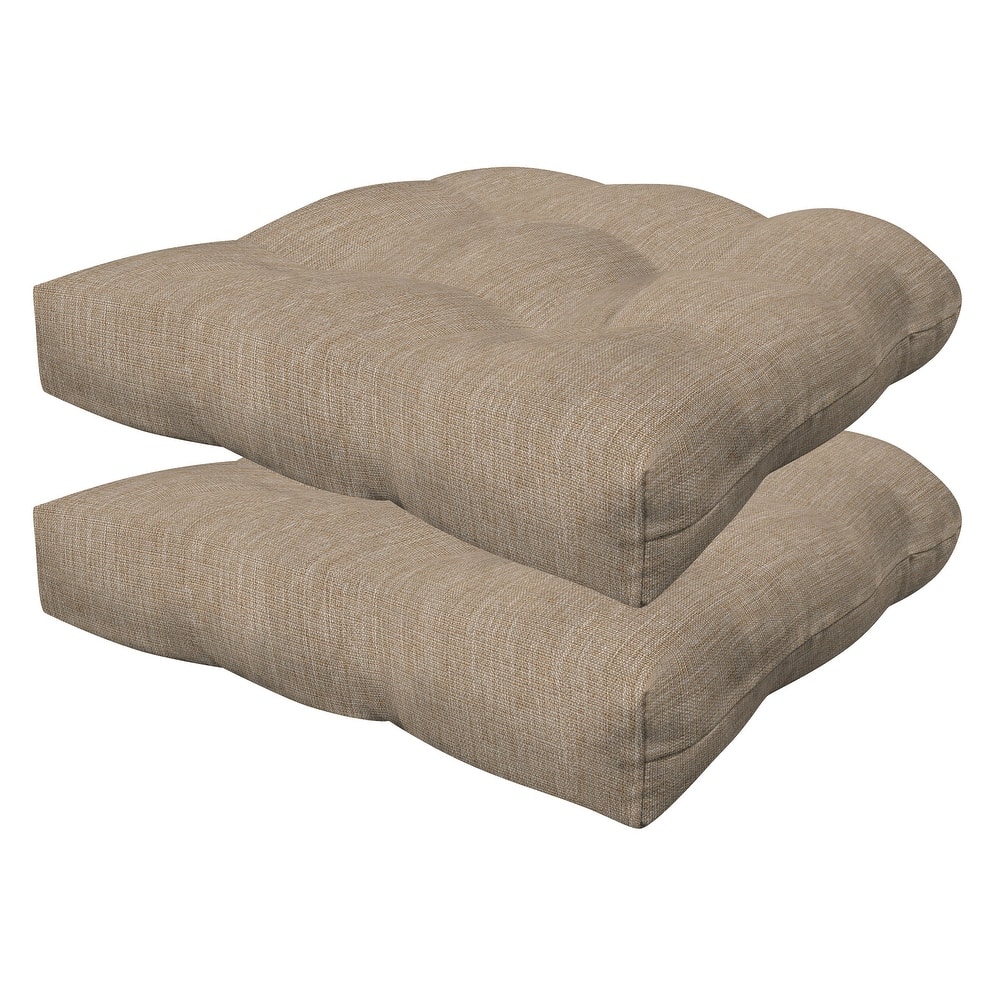 Contoured Tufted Dining Seat Cushion (2-Pack)