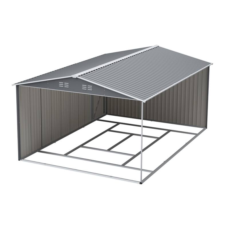10x14 FT Metal Garden Shed with Ultimate Access