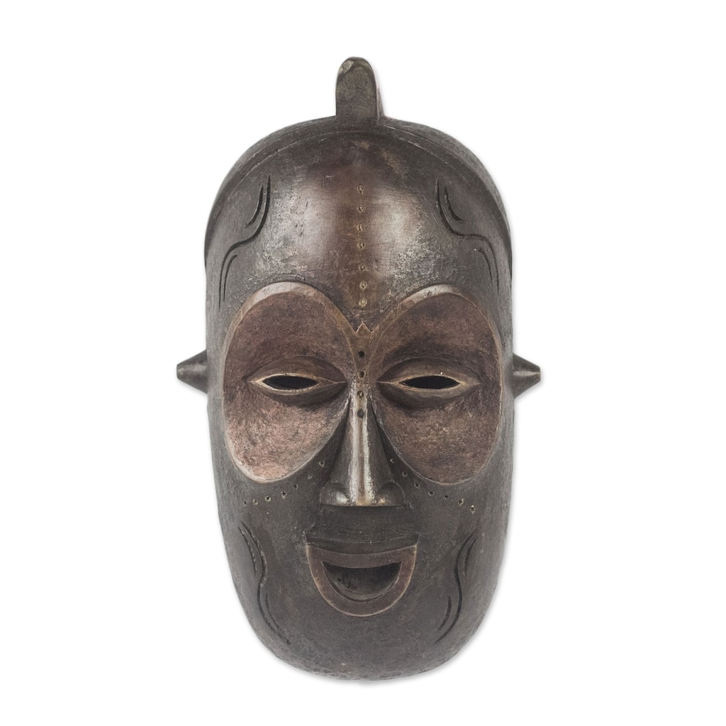 Novica Handmade Baga Face African Wood Mask