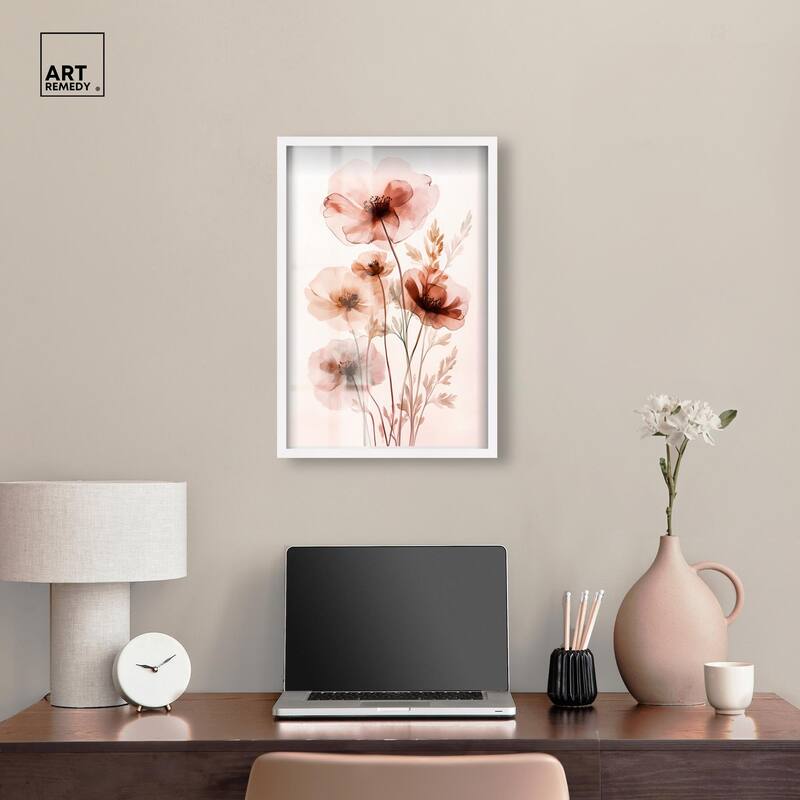 Petal Dye III Shadowbox by Art Remedy