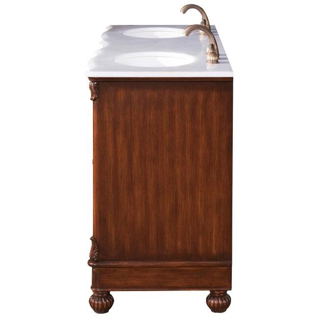 Elegant Lighting VF-1048 Windsor 60" Free Standing Double Basin Vanity