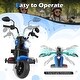preview thumbnail 37 of 38, Gymax Kids Motorcycle w/Headlight Music Training Wheels Foot Pedal for