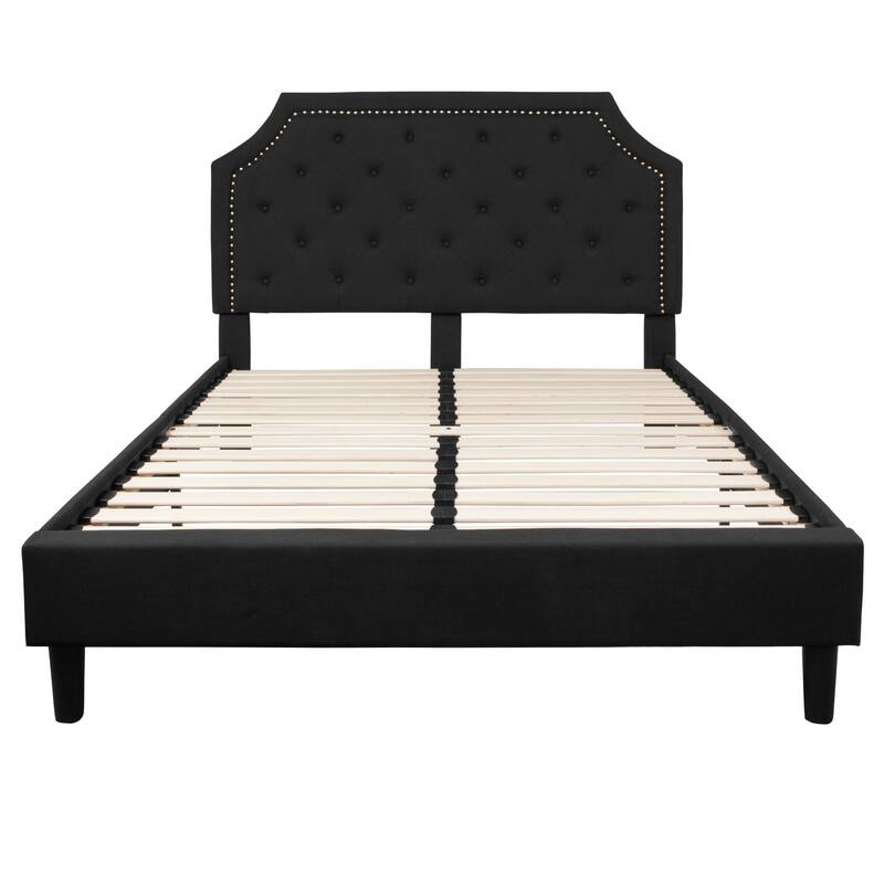 Tufted Platform Bed with 10 Inch Pocket Spring Mattress