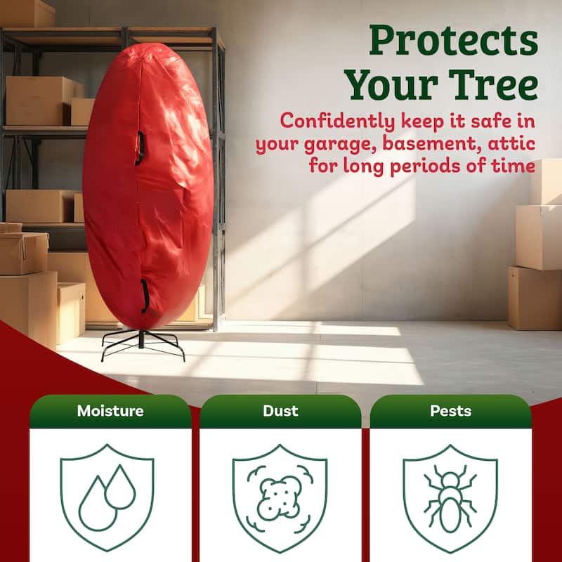 Elf Stor Premium Christmas Tree Cover Holiday Large Size 6' Tree