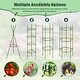 preview thumbnail 15 of 17, Galvanized Raised Garden Bed with Tomato Cages, Metal Planter Box