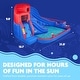 preview thumbnail 3 of 7, Sunny & Fun Deluxe Adventure Inflatable Water Slide Park - Blue