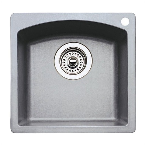 Blanco 440203 Diamond Silgranit Ii Single Bowl Bar Sink Metallic Gray