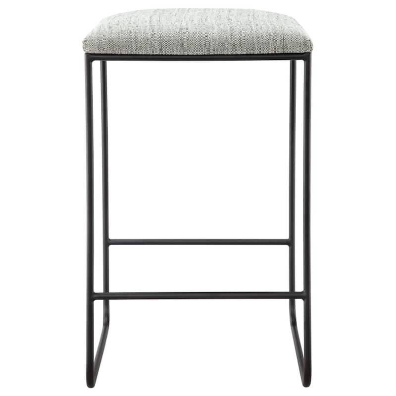 Martha Stewart Hastings Grey/ Black Counter Stool