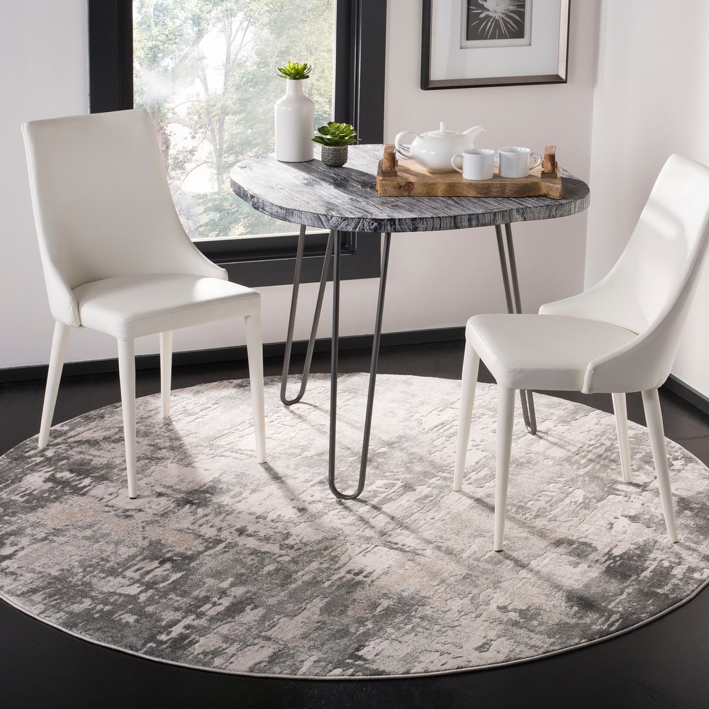 SAFAVIEH Vogue Lida Modern & Contemporary Abstract Beige/Charcoal Rug