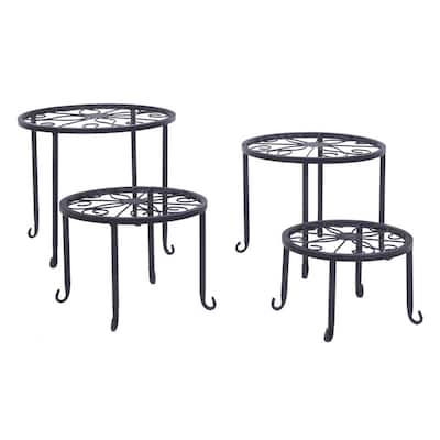 Patented Plant Stand for Flower Pot Heavy Duty Potted Holder Set of 4
