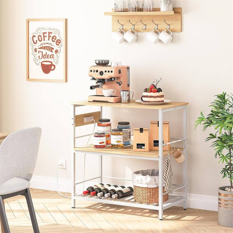 Kitchen Island with Storage - 18.9"D x 35.4"W x 35.8"H