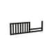 preview thumbnail 1 of 4, Harper Solid Wood Toddler Crib Rail Black