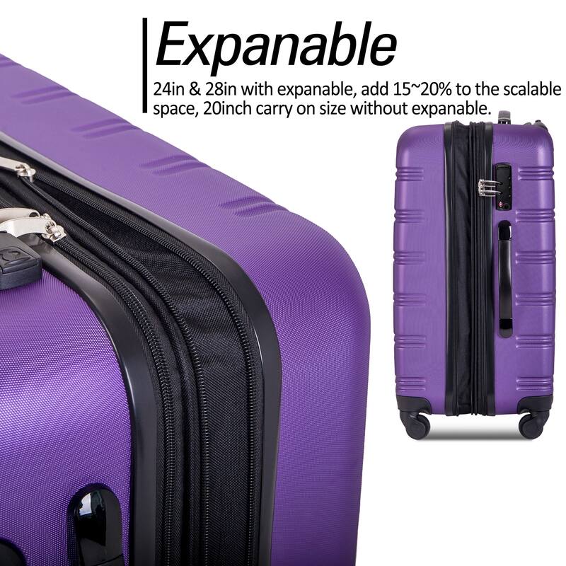 Spinner Wheels Luggage Sets 20in/24in/28in Bed Bath & Beyond 38427040