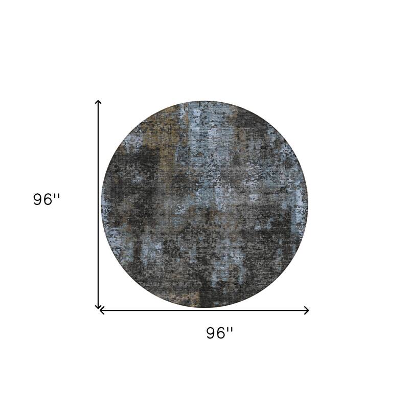 HomeRoots Abstract Transitional Rectangle Outdoor Rug