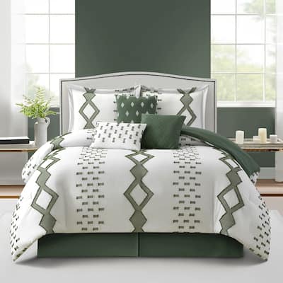 Nanshing Lucien 7 Piece Geometric Comforter Set