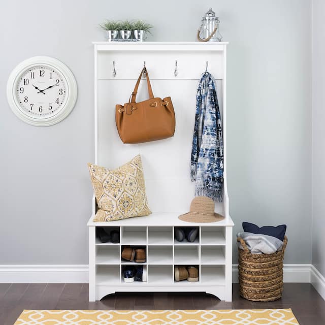 Prepac Hall Tree with Bench and Shoe Storage