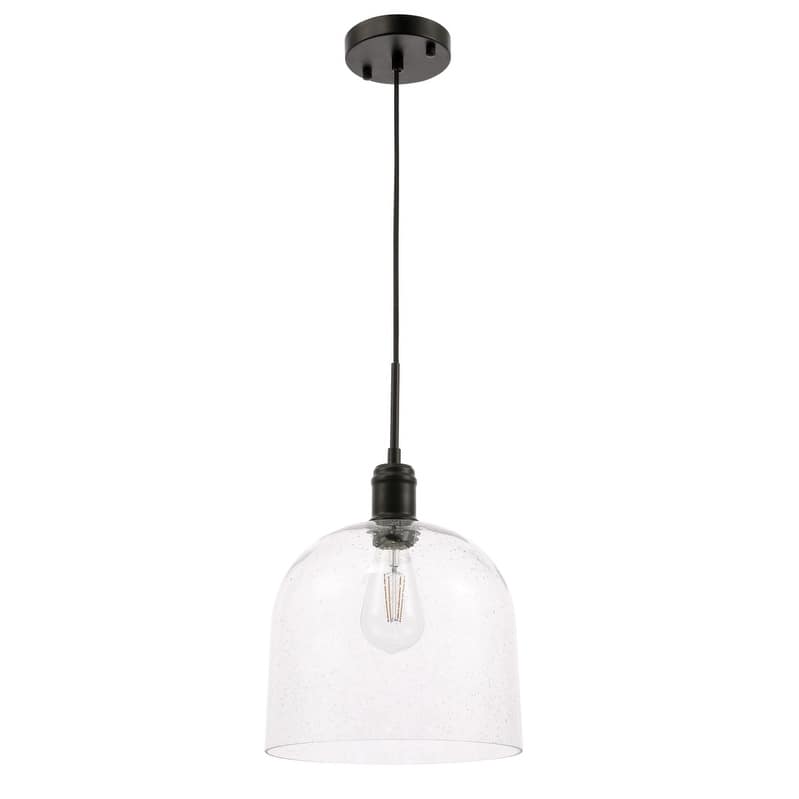 Candie 10-Inch 1-Light Clear Glass Pendant