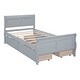 preview thumbnail 51 of 54, Twin Size Wood Platform Bed with 4 Drawers Storage Bed for Kids, Teens