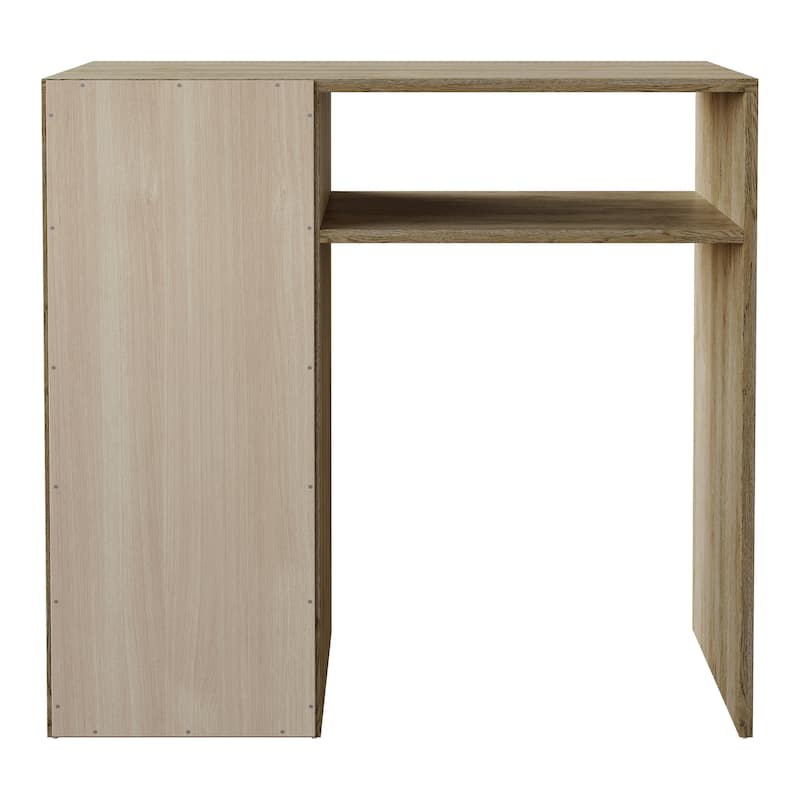 CraftPorch Classic Writing Table with Shelf Cabinet