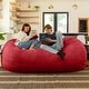 preview thumbnail 48 of 49, Jaxx 7ft Oversized Bean Bag Couch – Extra Large 3-Seat Floor Sofa with Washable Cover Play Rooms, Living Rooms & Basements