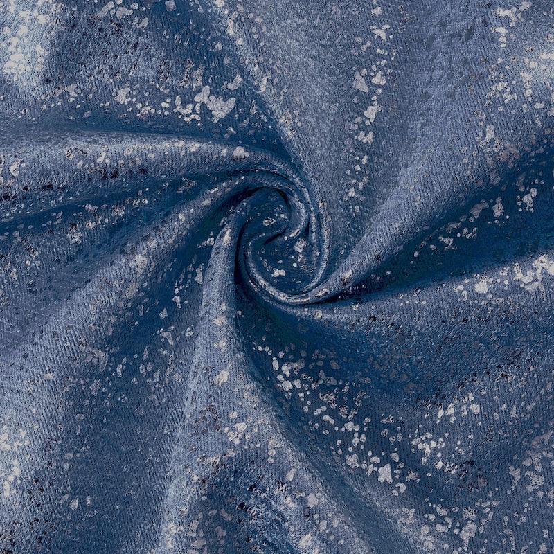 Dainty Home 2 Pack Artisinal 100% Blackout Grommet Curtain Panel Pair with 3D Lurex Texture