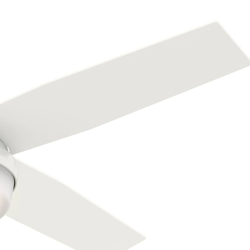 Hunter Fan Dempsey Collection Matte Black Metal and Glass Ceiling Fan with 4 Reversible Blackened Oak/Dark Walnut Blades