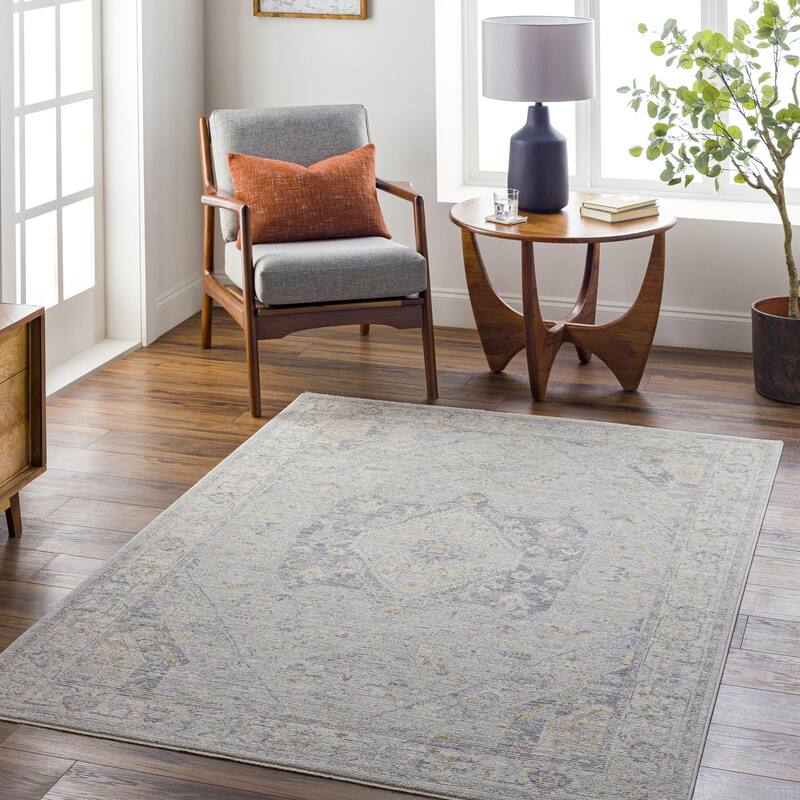 Traci Traditional Scroll Area Rug - 10' x 13'11" - Blue
