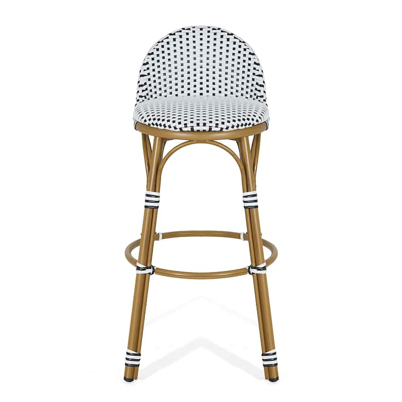 Scott Living Alura Outdoor Bar Stool Woven Wicker