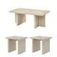 preview thumbnail 13 of 26, Roundhill Furniture Mchome 3-Piece Coffee Table Set, Coffee Table and Two End Tables