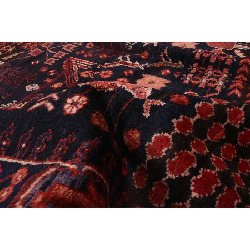 ECARPETGALLERY Hand-knotted Andelz Dark Navy Wool Rug - 5'3 x 12'8