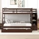 preview thumbnail 20 of 34, Full Over Full Bunk Bed with Twin Trundle, Storage Stairs, and Enhanced Safety Design