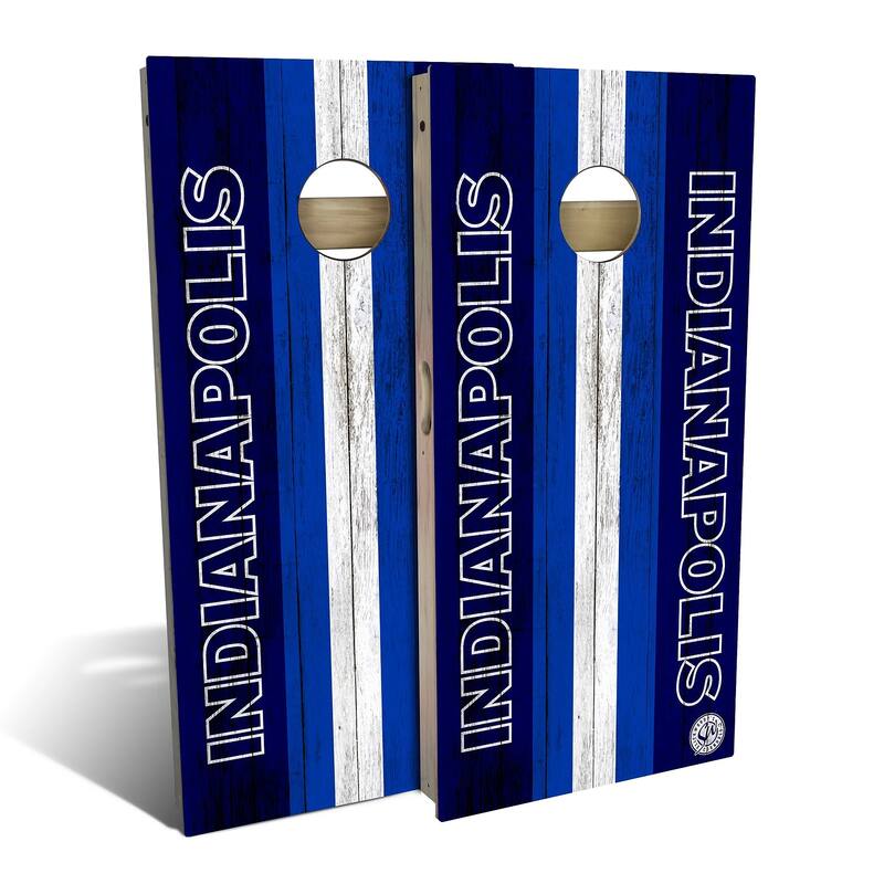 Indianapolis Football Outdoor Cornhole Board Set - All-Weather 2x4 - NO Accessories