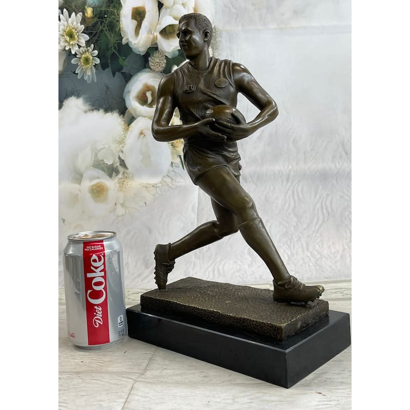Genuine Bronze Sport Rugby World Cup Australian Player Sculpture Statue