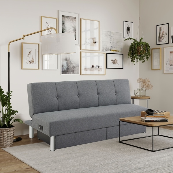 Serta convertible store sofa with usb